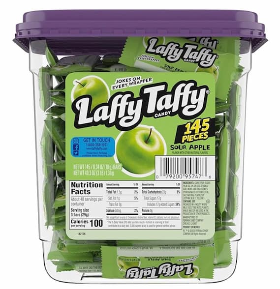 Laffy Taffy Candy, Sour Apple 